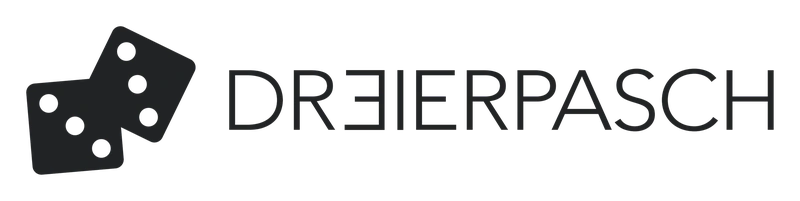 Dreierpasch-Logo mit dunkler Schrift für helle Hintergründe